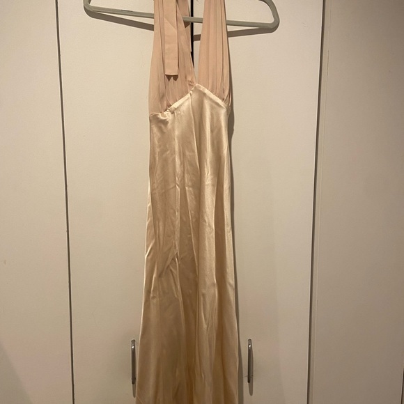 Reformation Wyn Silk Dress size 2 Prosecco - Picture 4 of 5
